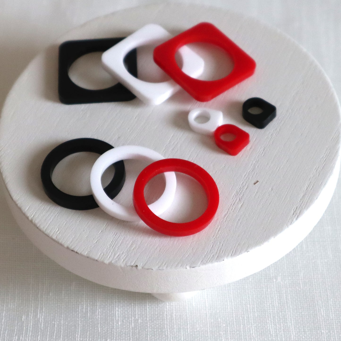 Bold Acrylic Bracelet and Ring Sets - Nagel Set