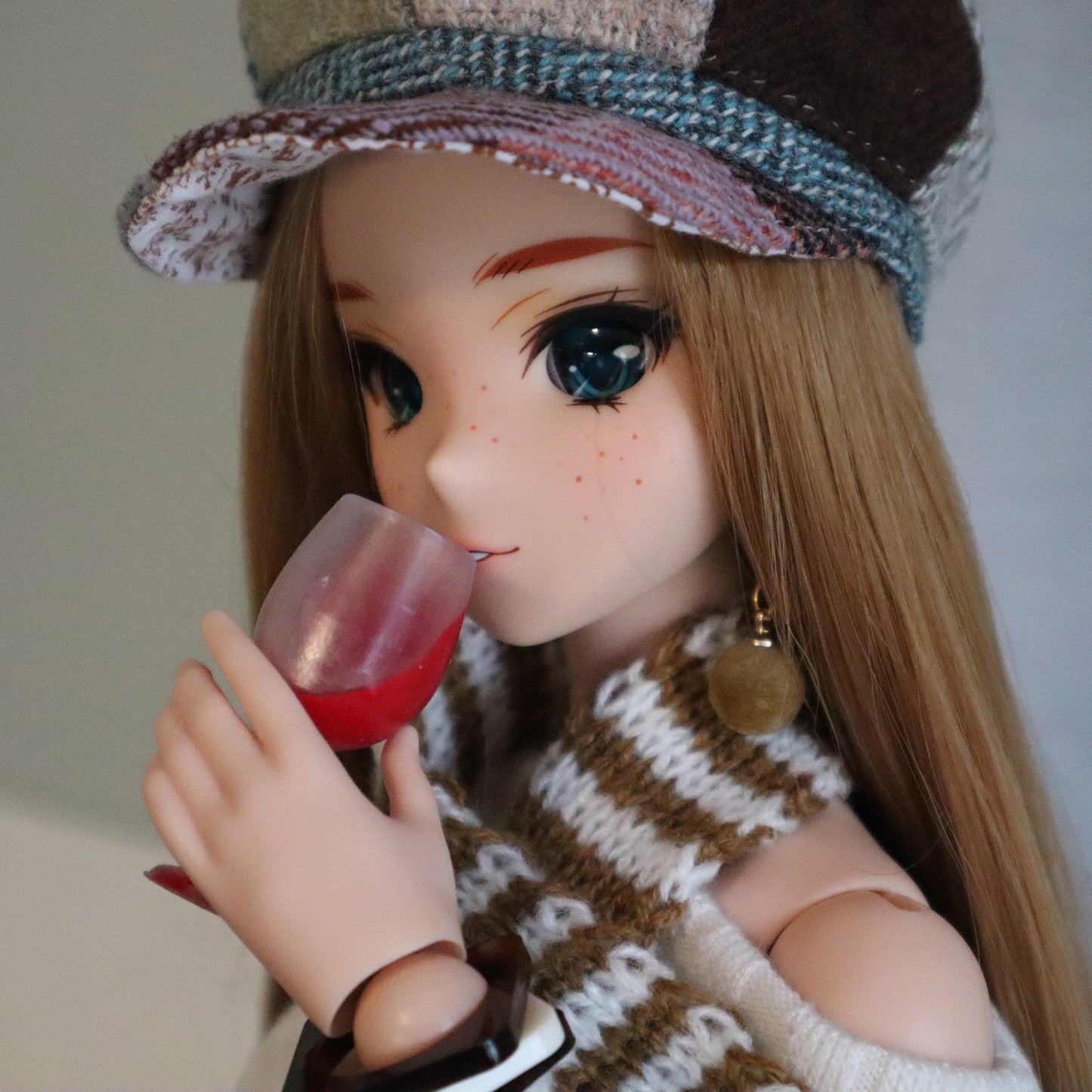 Blood Wine Glass Set - 1/3 scaled prop set for BJD