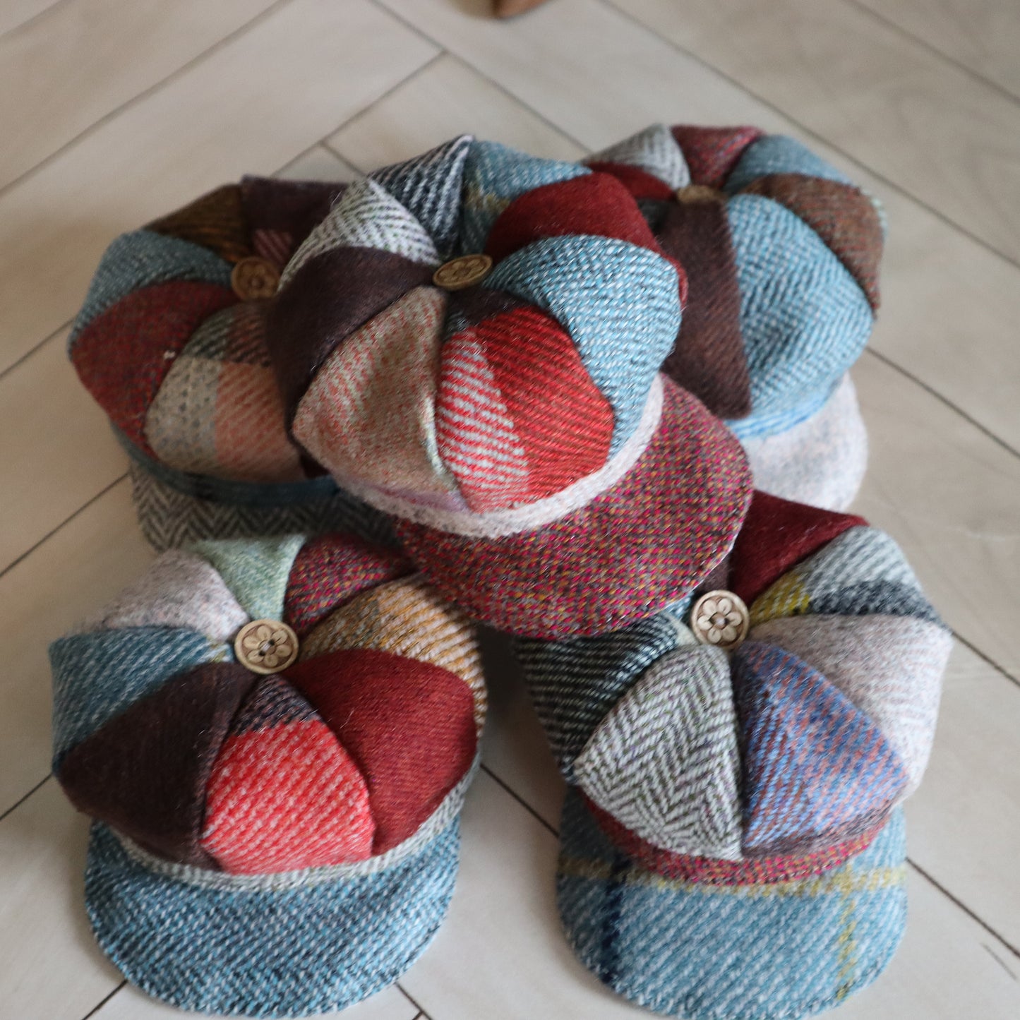 English Wool Cap for 8-9 inch doll heads