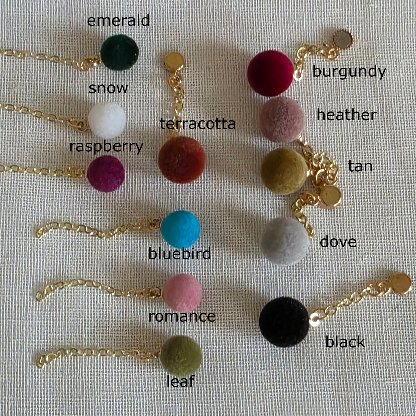 Pom-Pom Drop No-Hole Magnetic Earrings for Viny BJDs