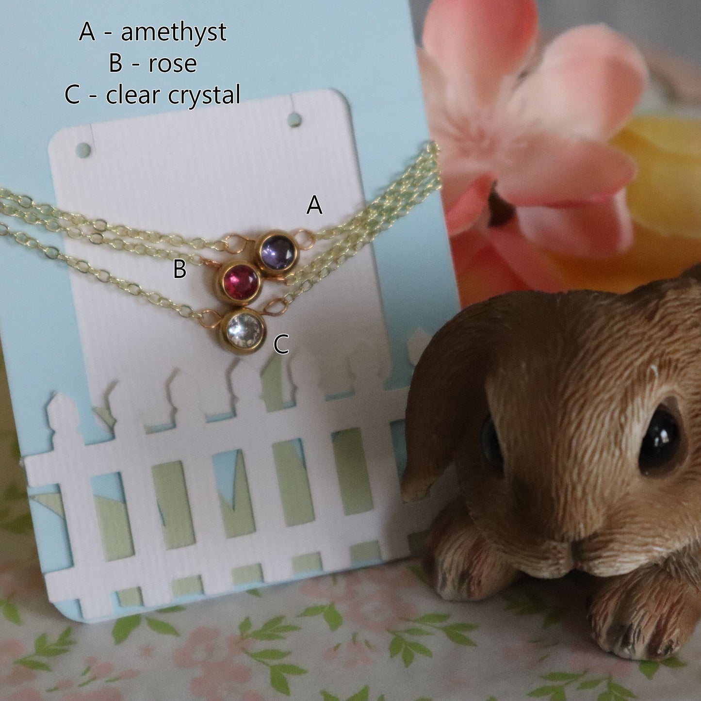 Crystal Round Magnetic Clasp Necklace - 3 colors