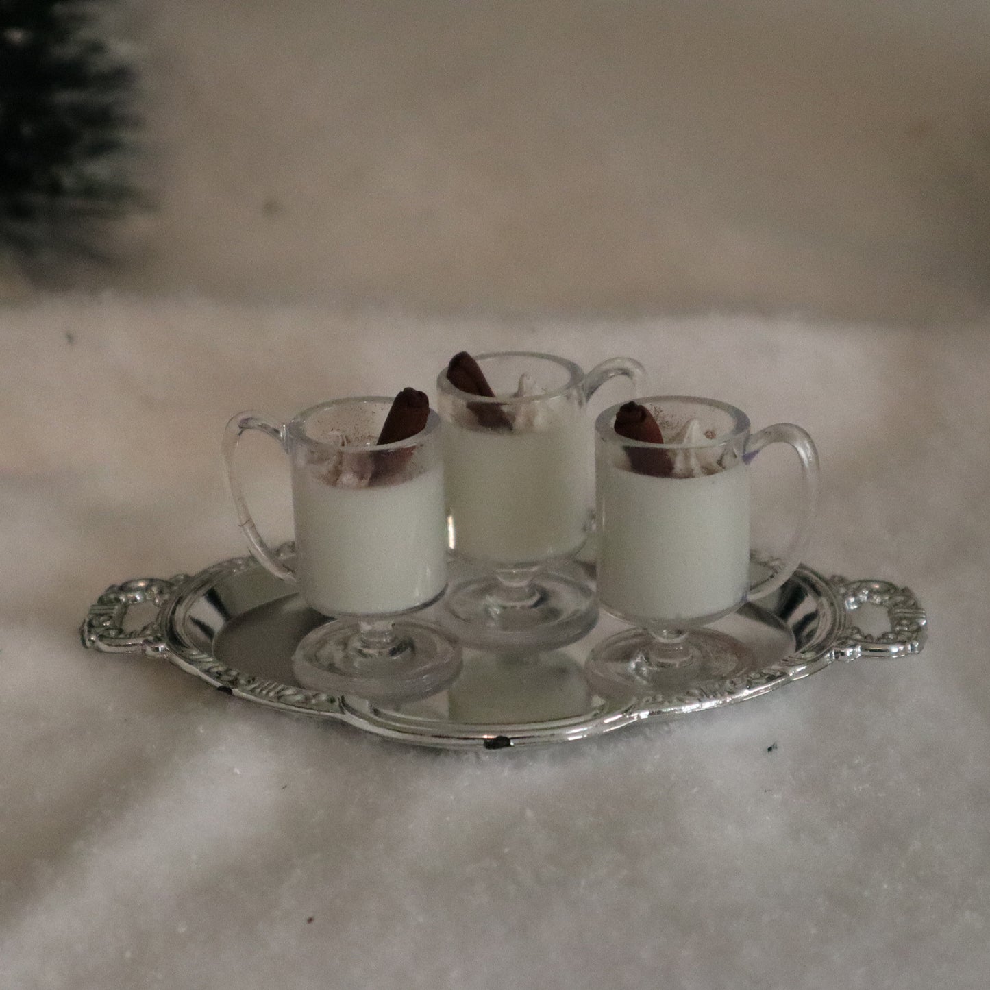 Holiday Egg Nog Cups - 1/3 scale prop for BJD