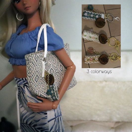 Floral Purse Charms for 1/3 and 1/4 doll bags, purses and totes