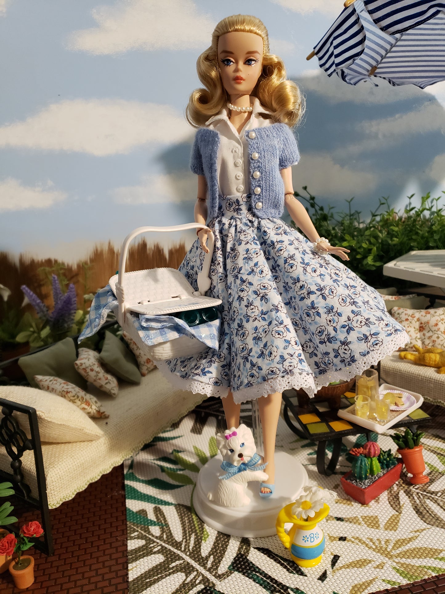 Digital Pattern for No-Circle Circle Skirt for 11.5-12 inch Fashion Dolls