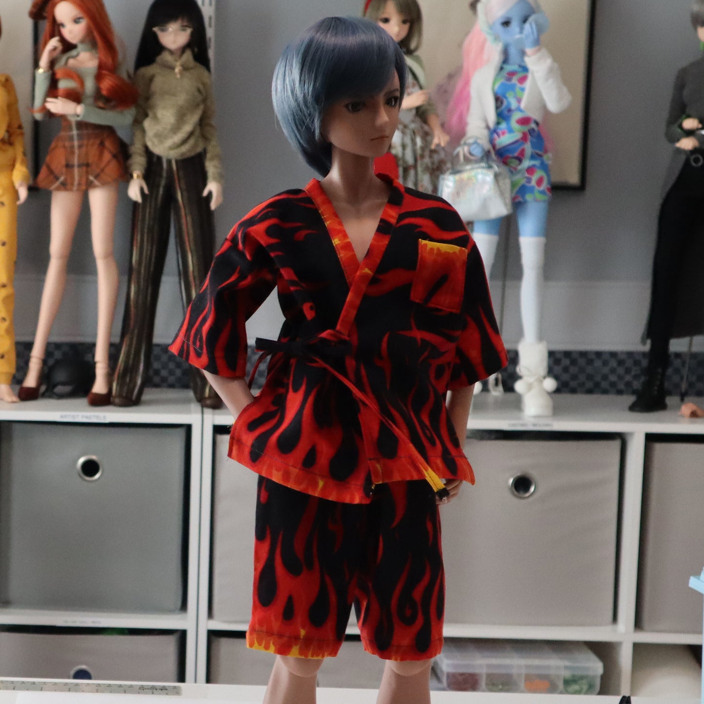 Jinbei Inspired set for Smart Doll Macho and Slim Males - Digital Sewing Pattern