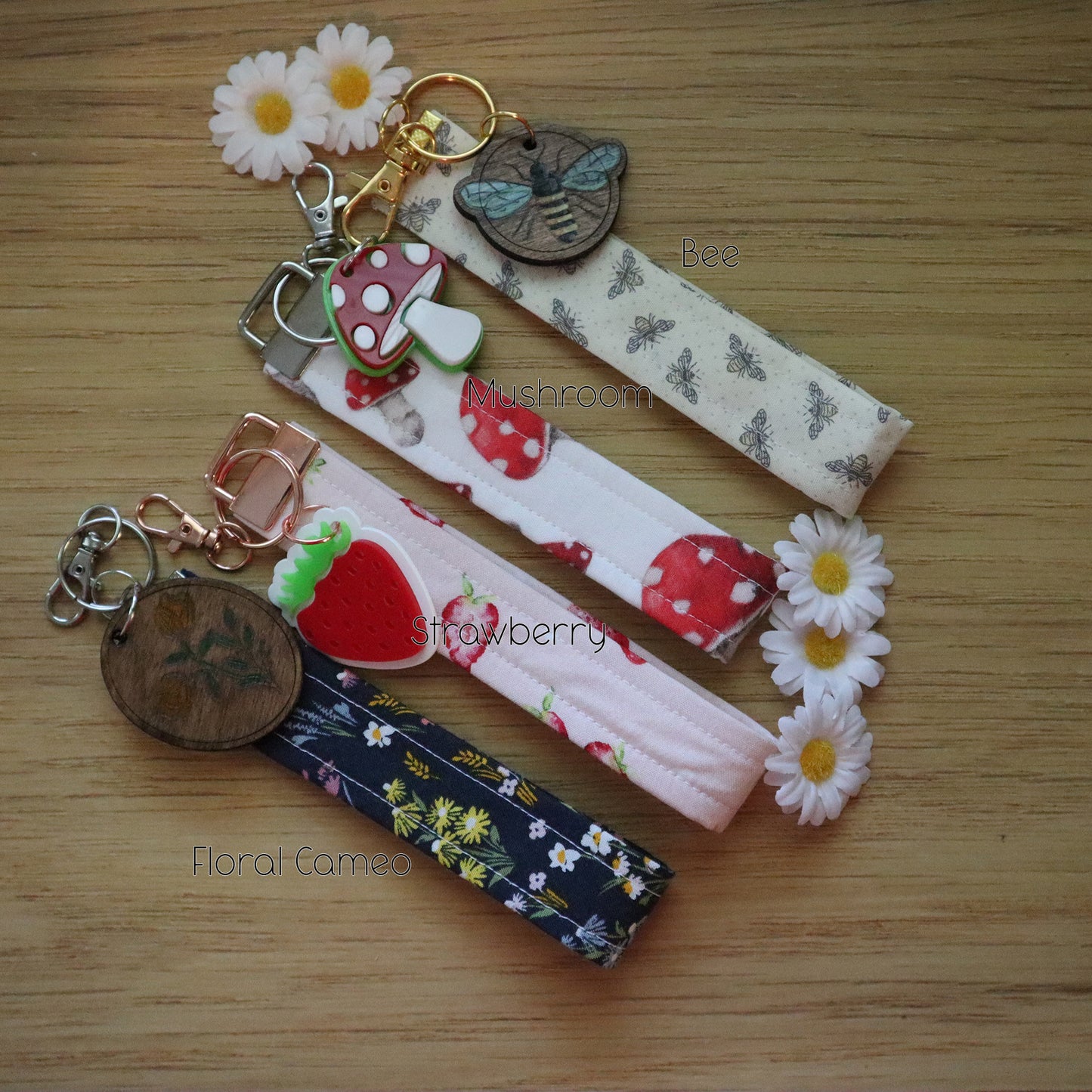 Garden Themed keychain or purse charm