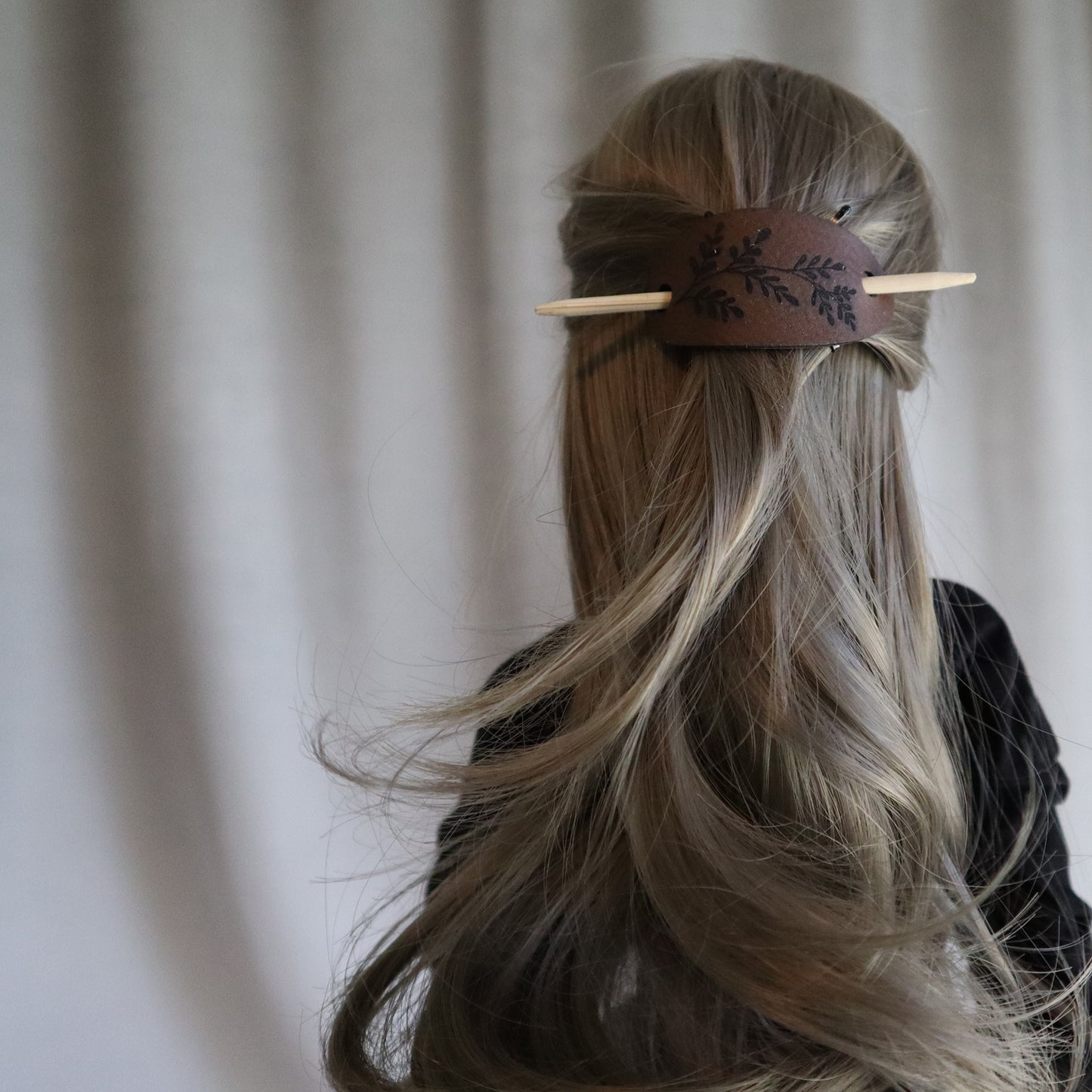 Leatherette Hair Accessory for Smartdoll (8in head) Rawhide or Dark Umber