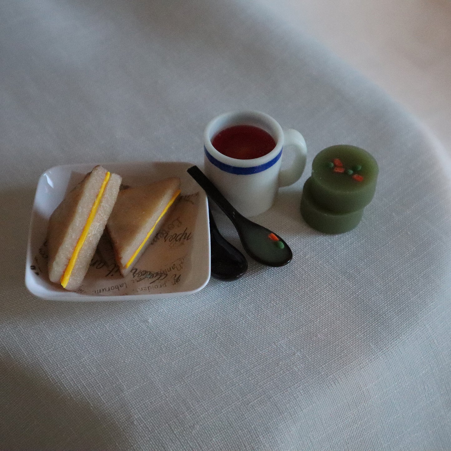 Lunch Counter - Mug Soup & Grilled Cheese set for 1/3 scale bjd