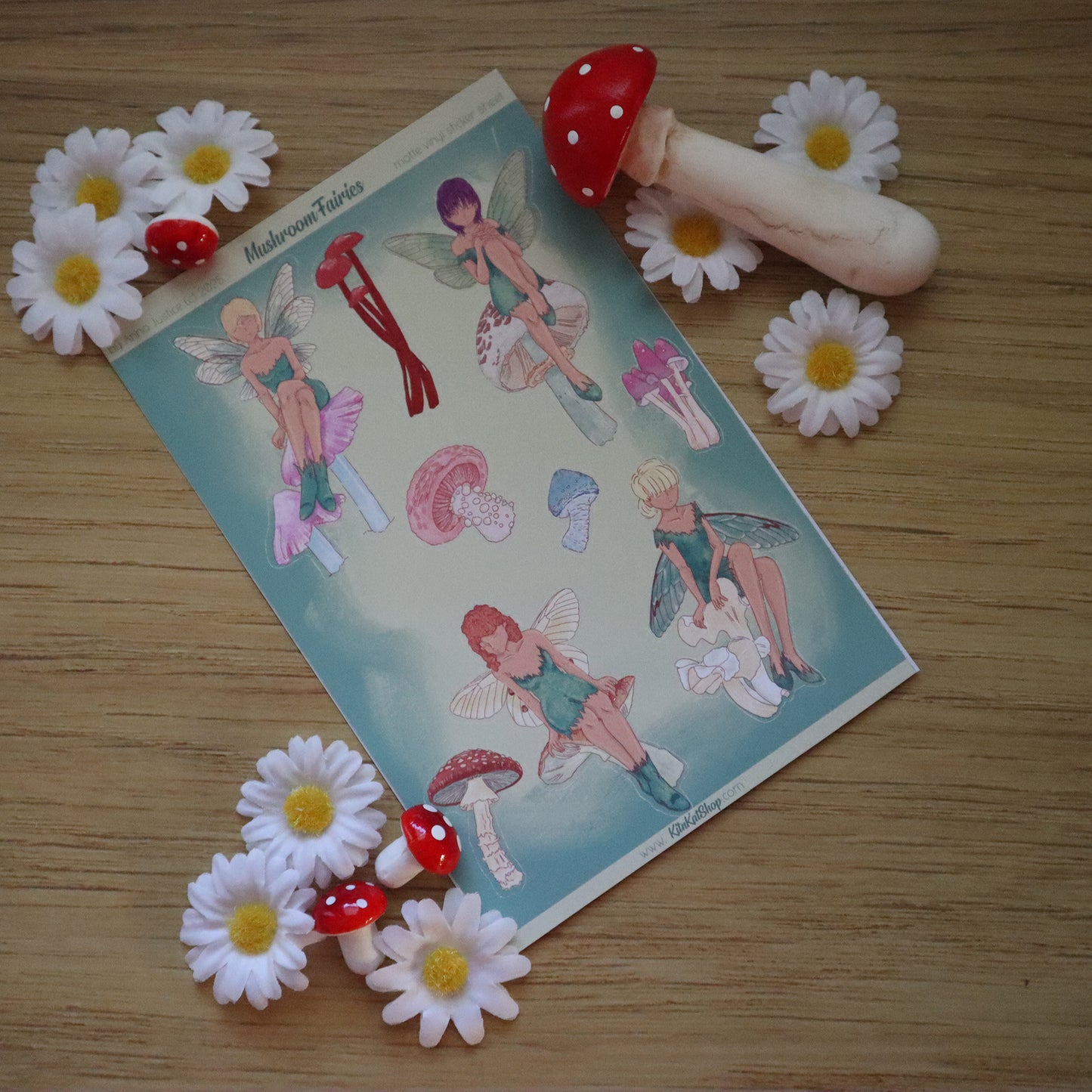 Mushroom Fairies Sticker Sheet