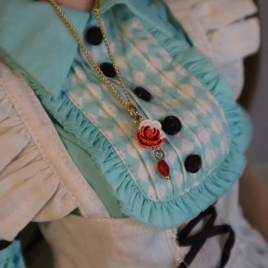 Painted Rose Necklace for 1/4 and 1/3 scale BJDs