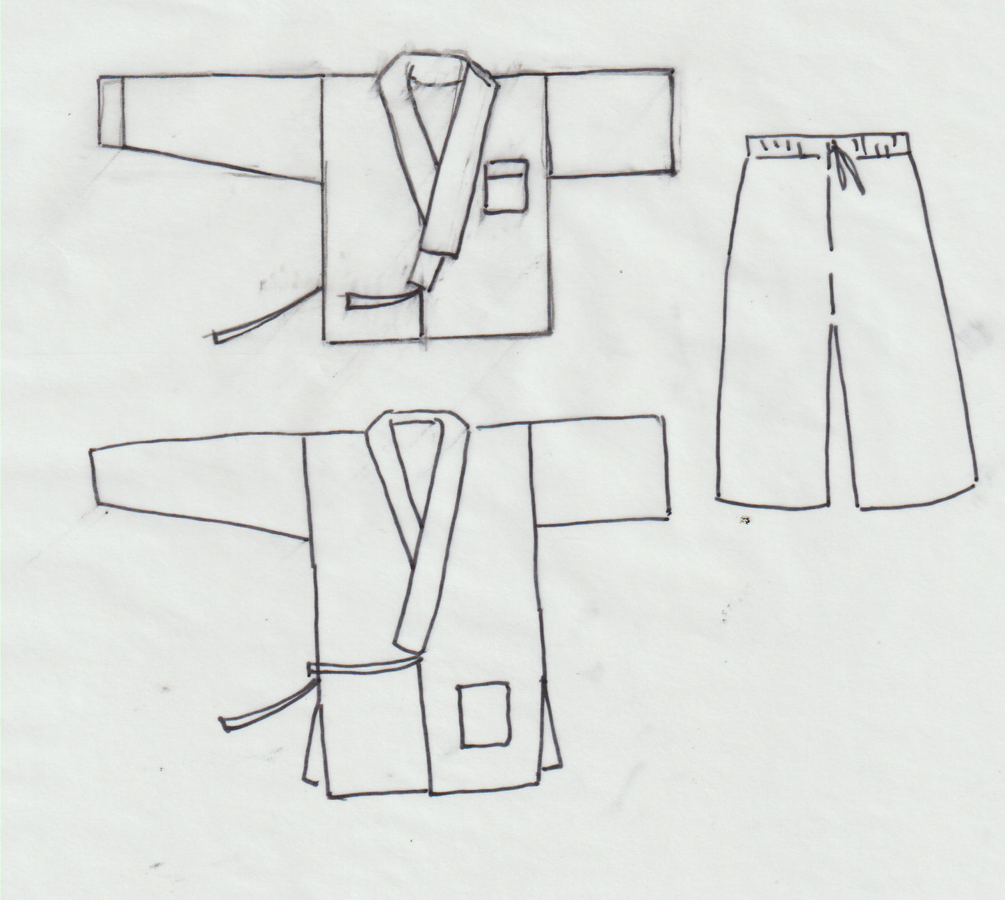 Jinbei Inspired set for Smart Doll Macho and Slim Males - Digital Sewing Pattern