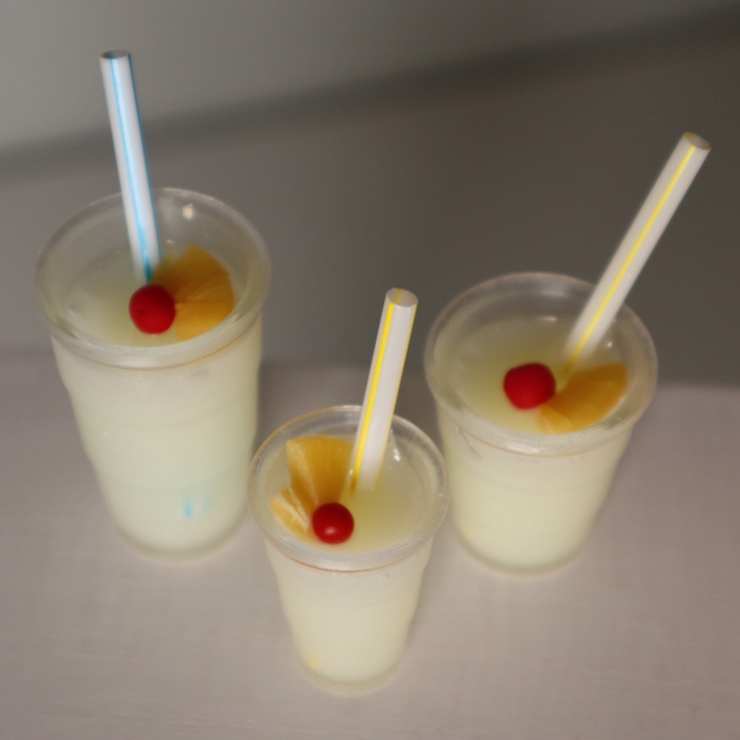Smoothies - 1/3 & 1/4 scale props for BJDs - To Go Cup - 3 sizes, 6 flavors