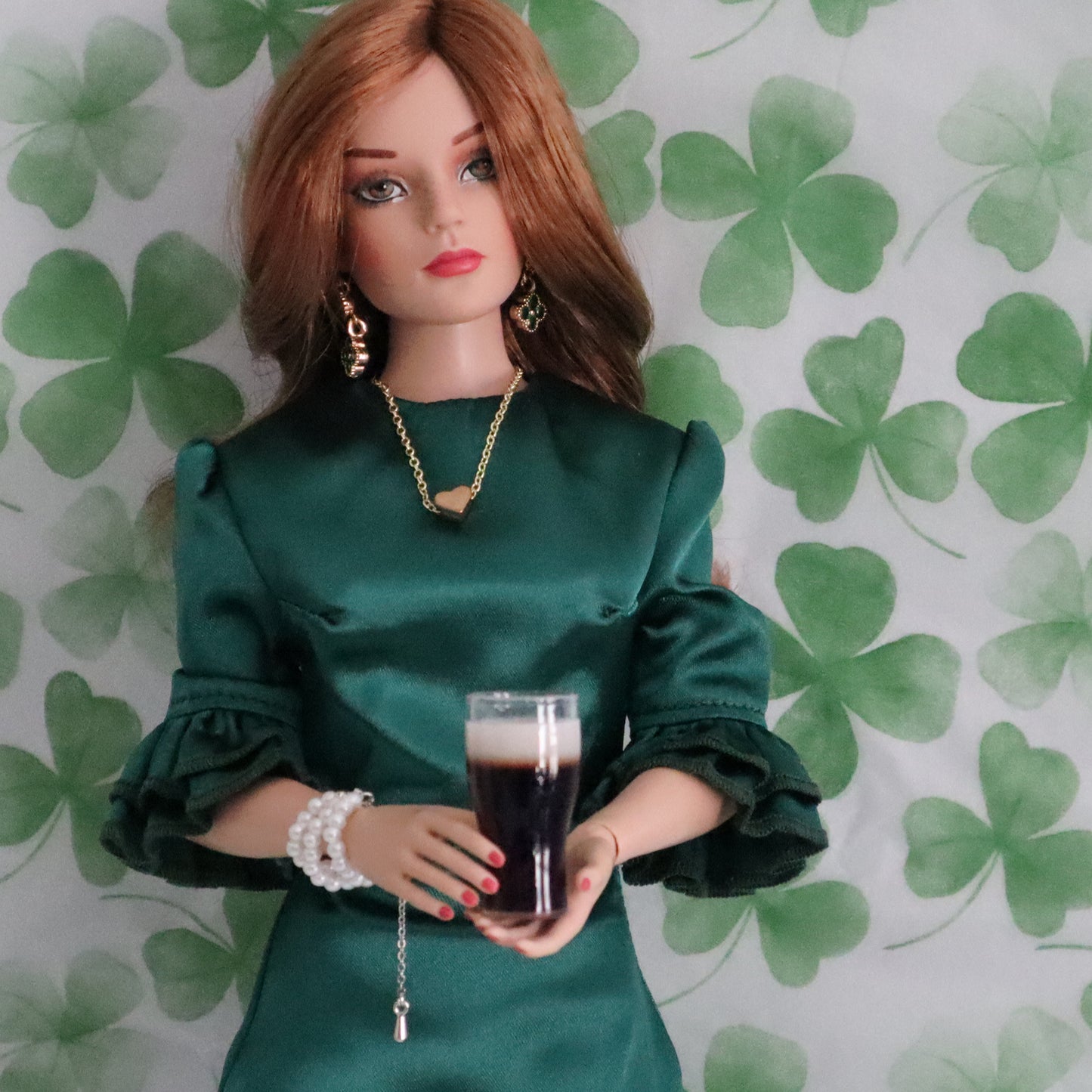 Beer Glass 1/3 & 1/4 Scale Prop for BJD -- 3 Beverage Choices