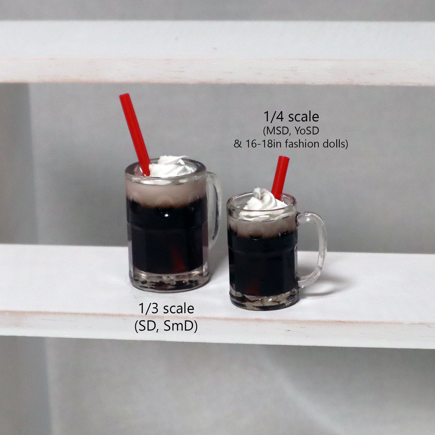 Root Beer Float - 1/3, 1/4 scale prop for BJD