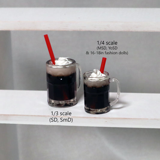 Root Beer Float - 1/3, 1/4 scale prop for BJD