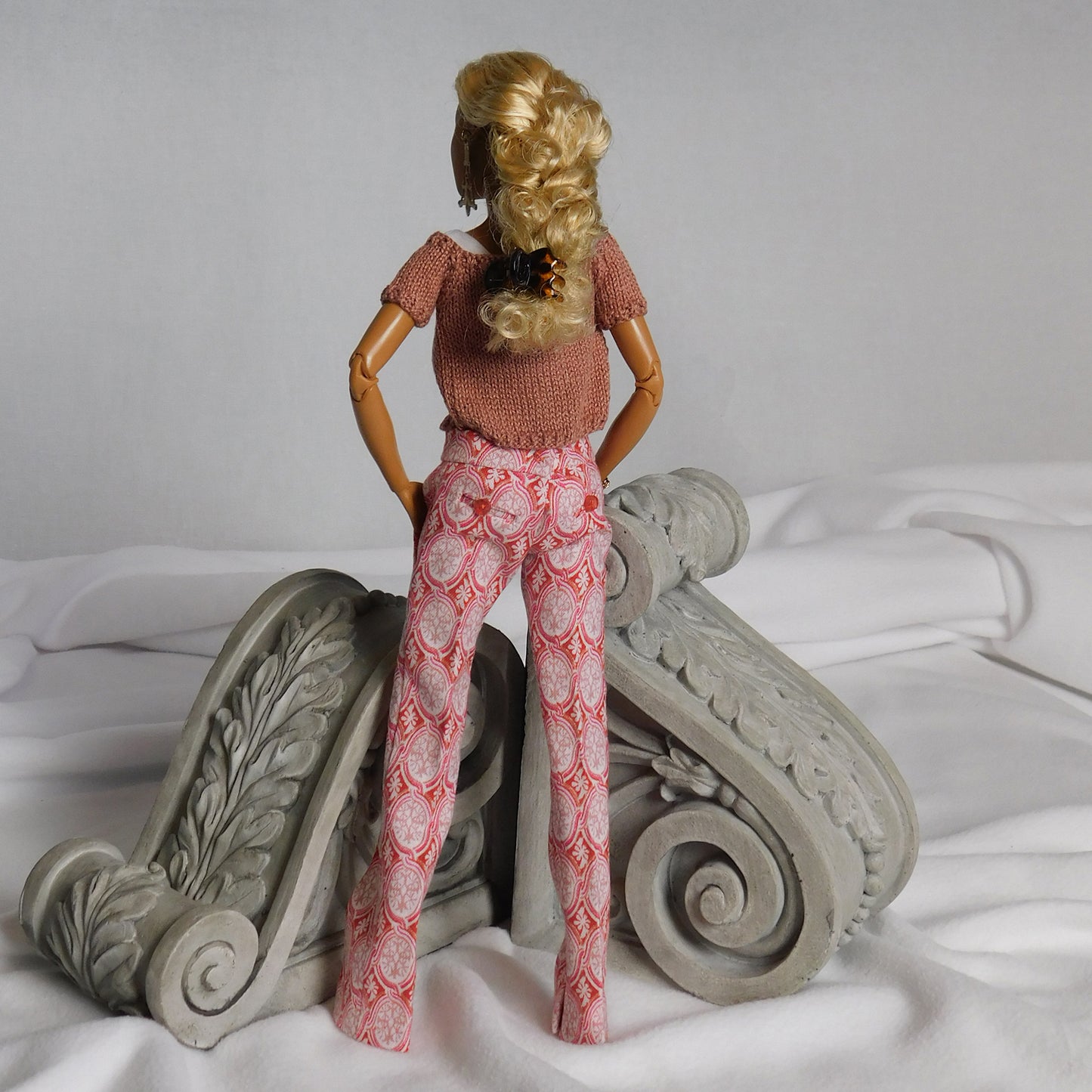 Digital Pattern for Sleek Slacks with Slash Rear Pockets for 11.5-12 inch Fashion Dolls