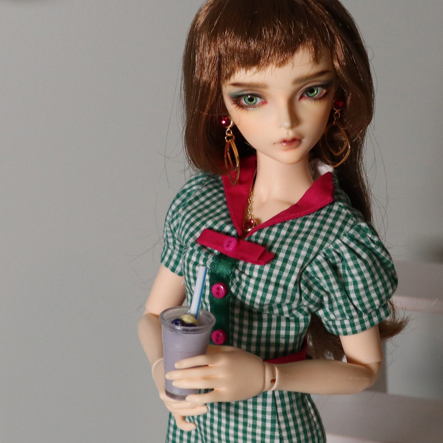 Smoothies - 1/3 & 1/4 scale props for BJDs - To Go Cup - 3 sizes, 6 flavors