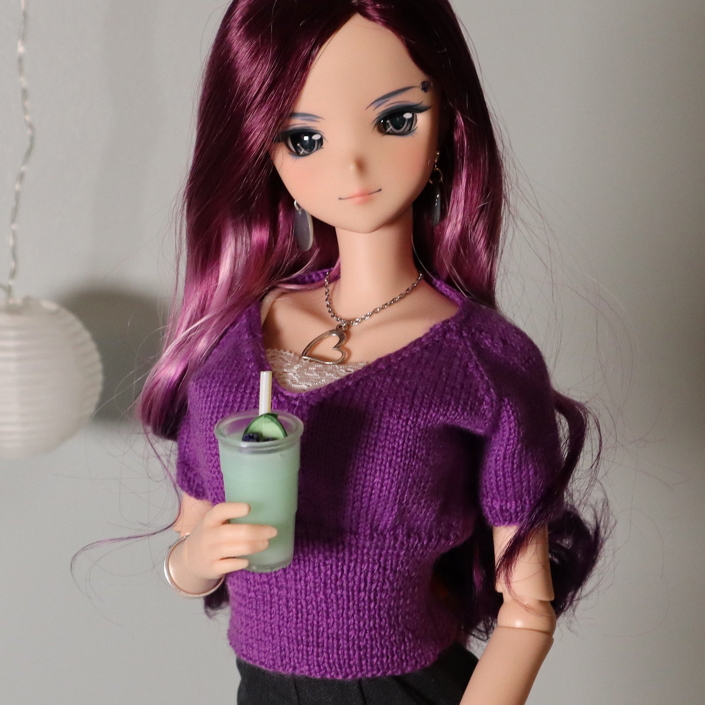 Smoothies - 1/3 & 1/4 scale props for BJDs - To Go Cup - 3 sizes, 6 flavors