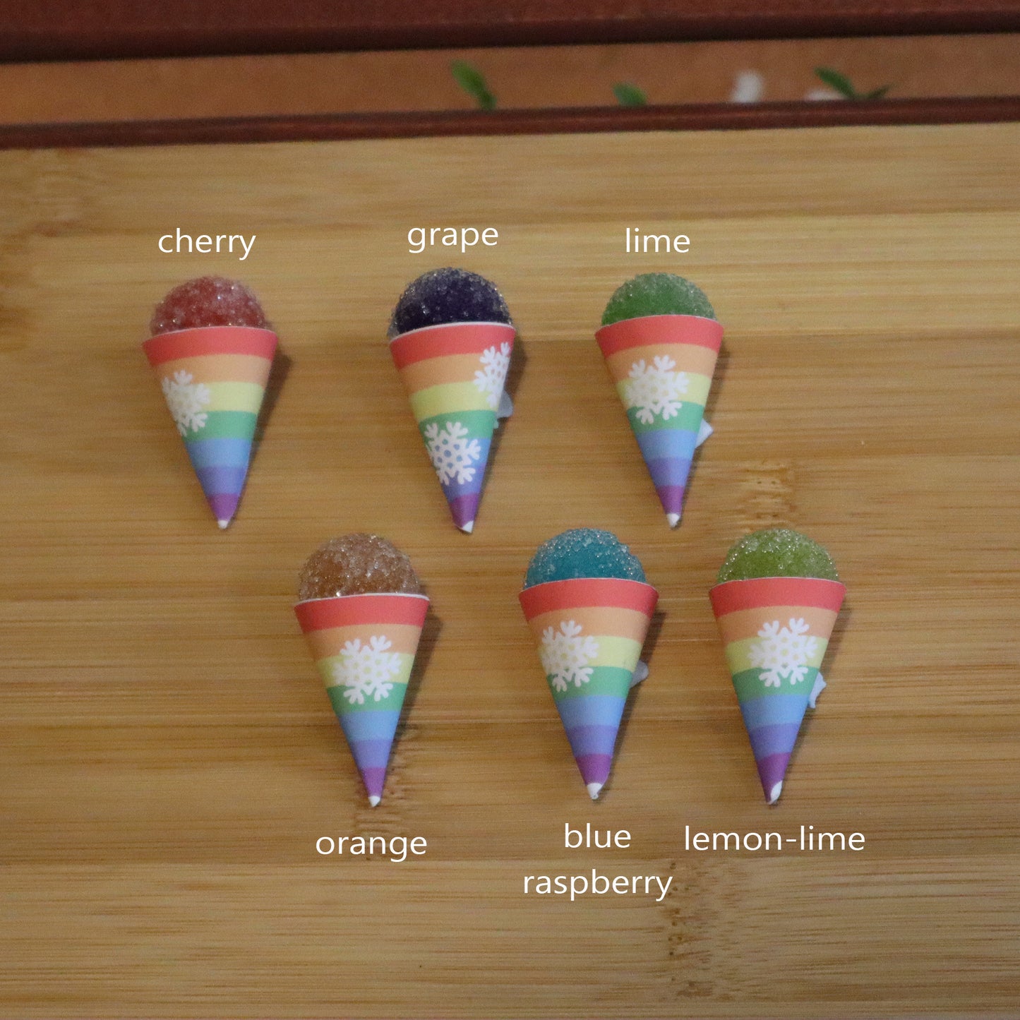 Snow Cones - 1/3 & 1/4 scale props for BJD - 6 types
