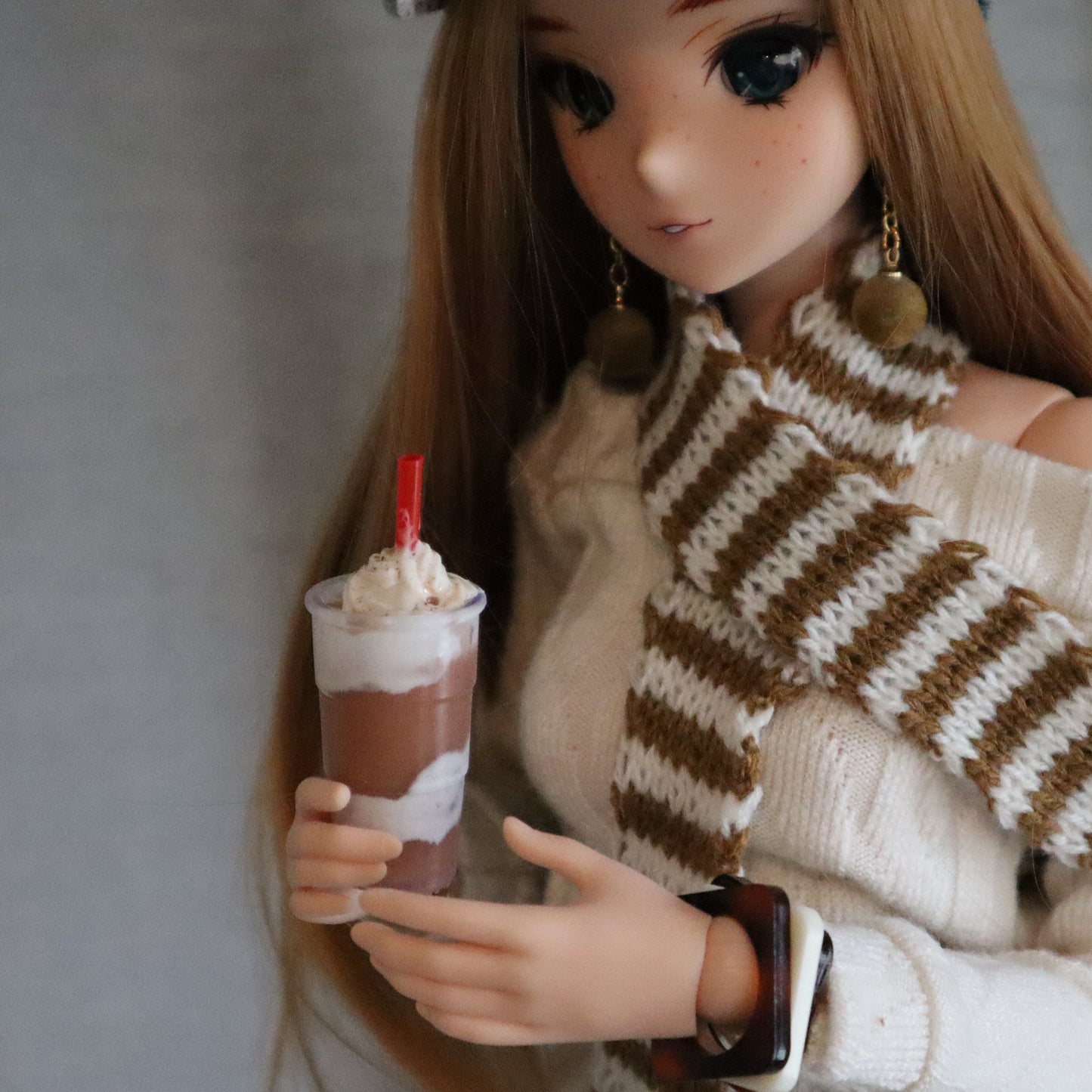 Spiced Swirl Latte - 1/3, 1/4 scale prop for BJD