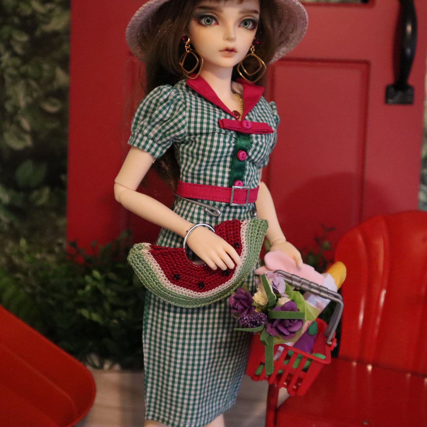 Crochet Watermelon Market Tote - Digital Crochet Pattern