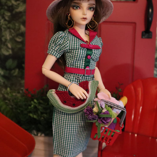 Crochet Watermelon Market Tote - Digital Crochet Pattern