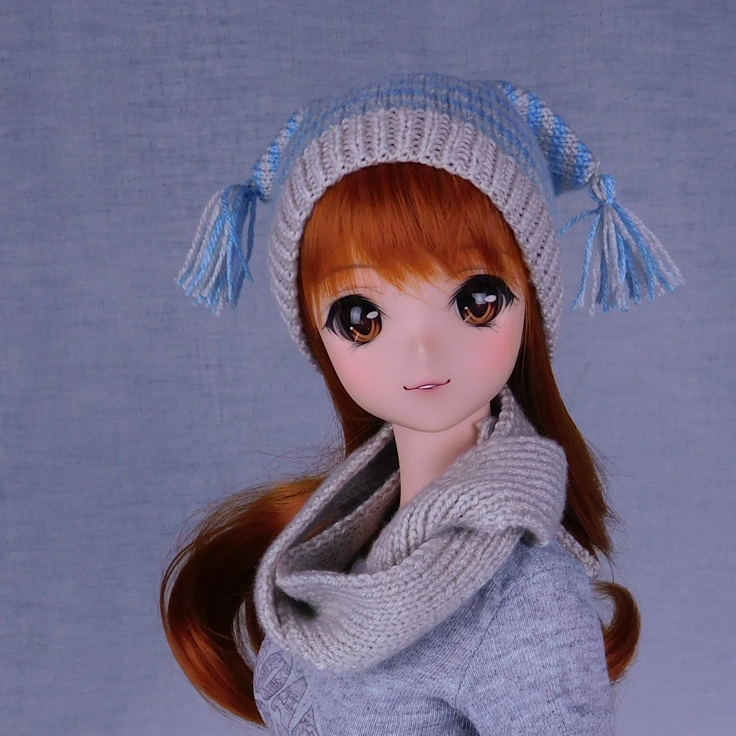 Winter Accessories Mega Set Unisex - All Smart Dolls, 7-9 inch BJD heads - Digital Knitting Pattern