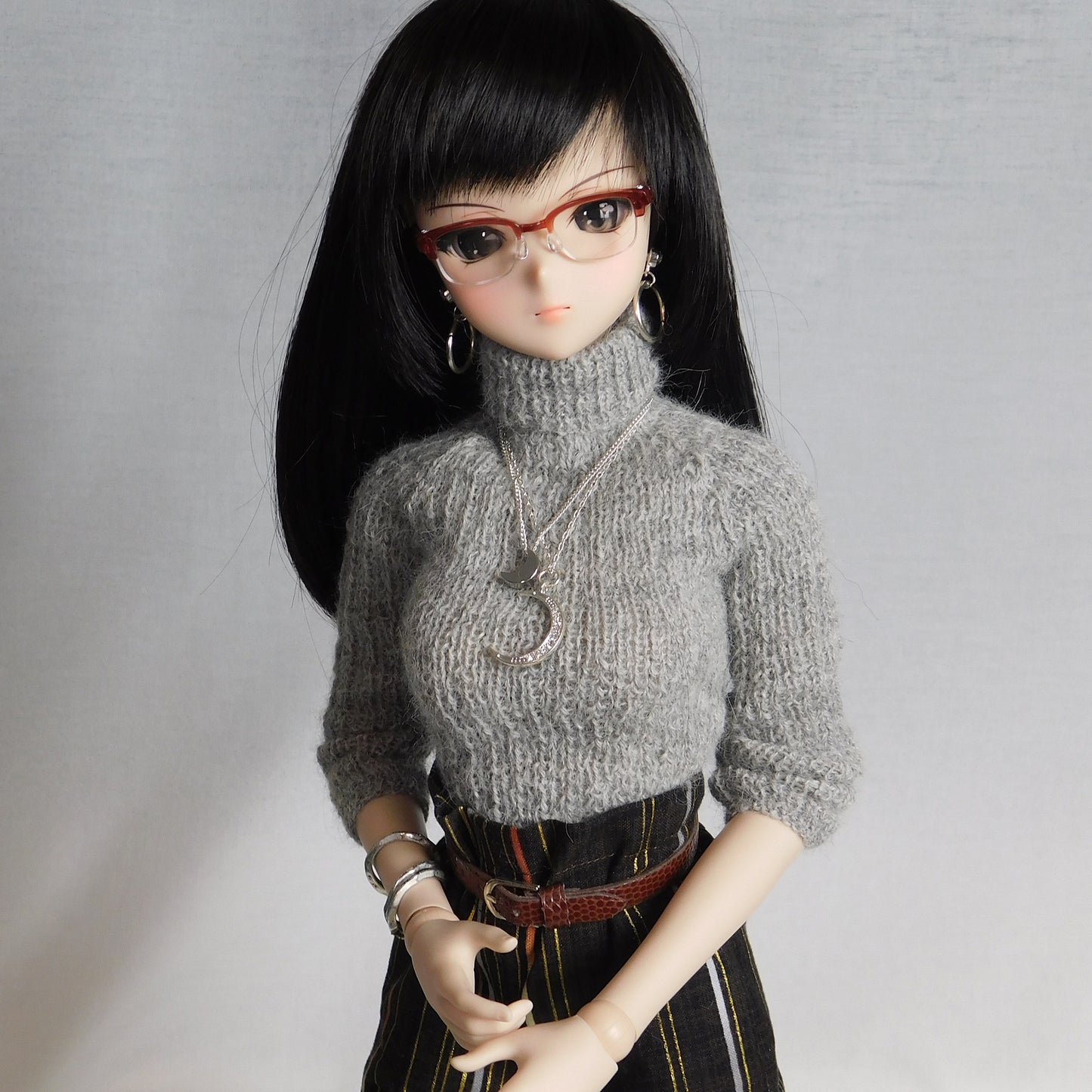 Ribbed Turtle Neck Sweater Digital Download