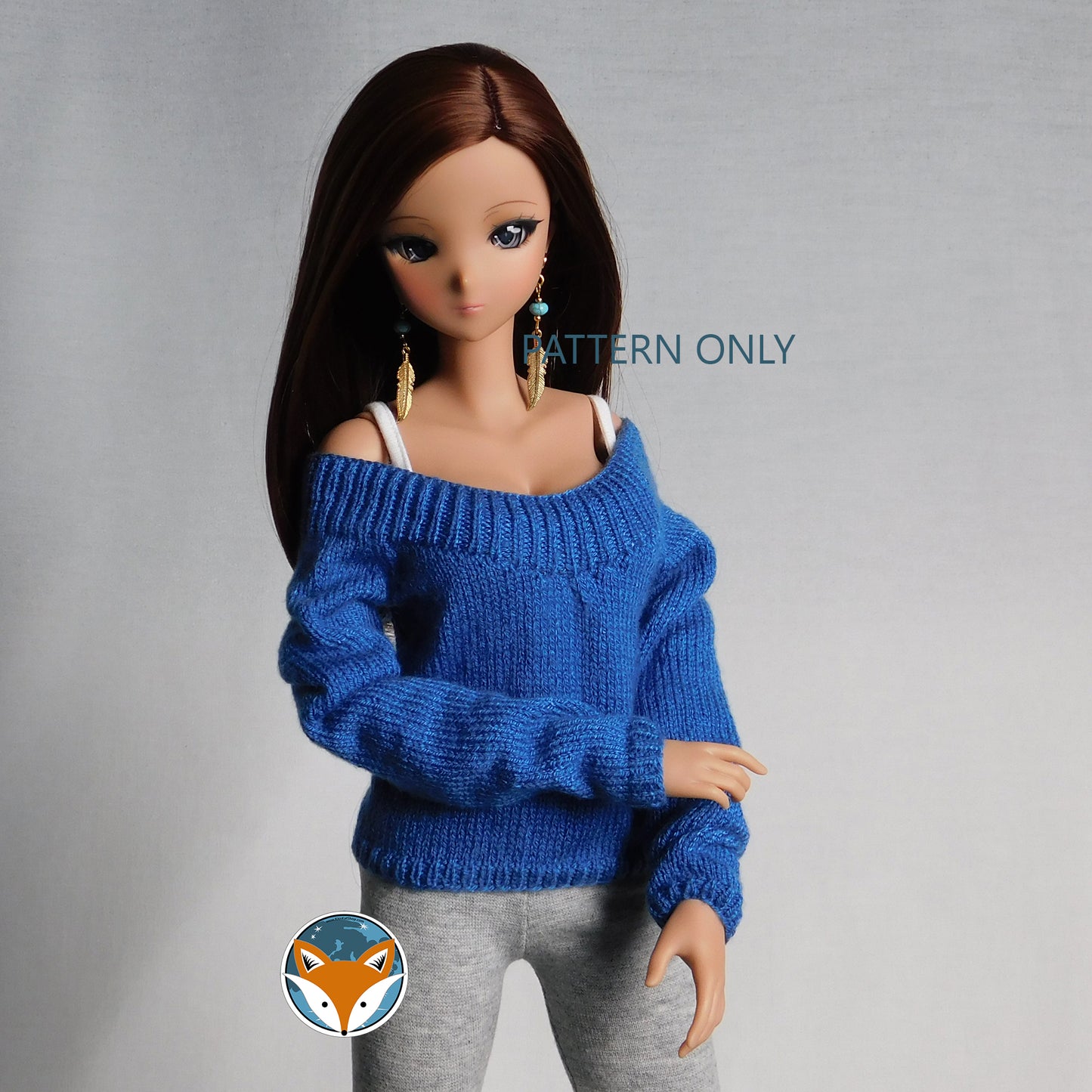 Off Shoulder Pullover for Smart Doll Classic - Digital Knitting Pattern