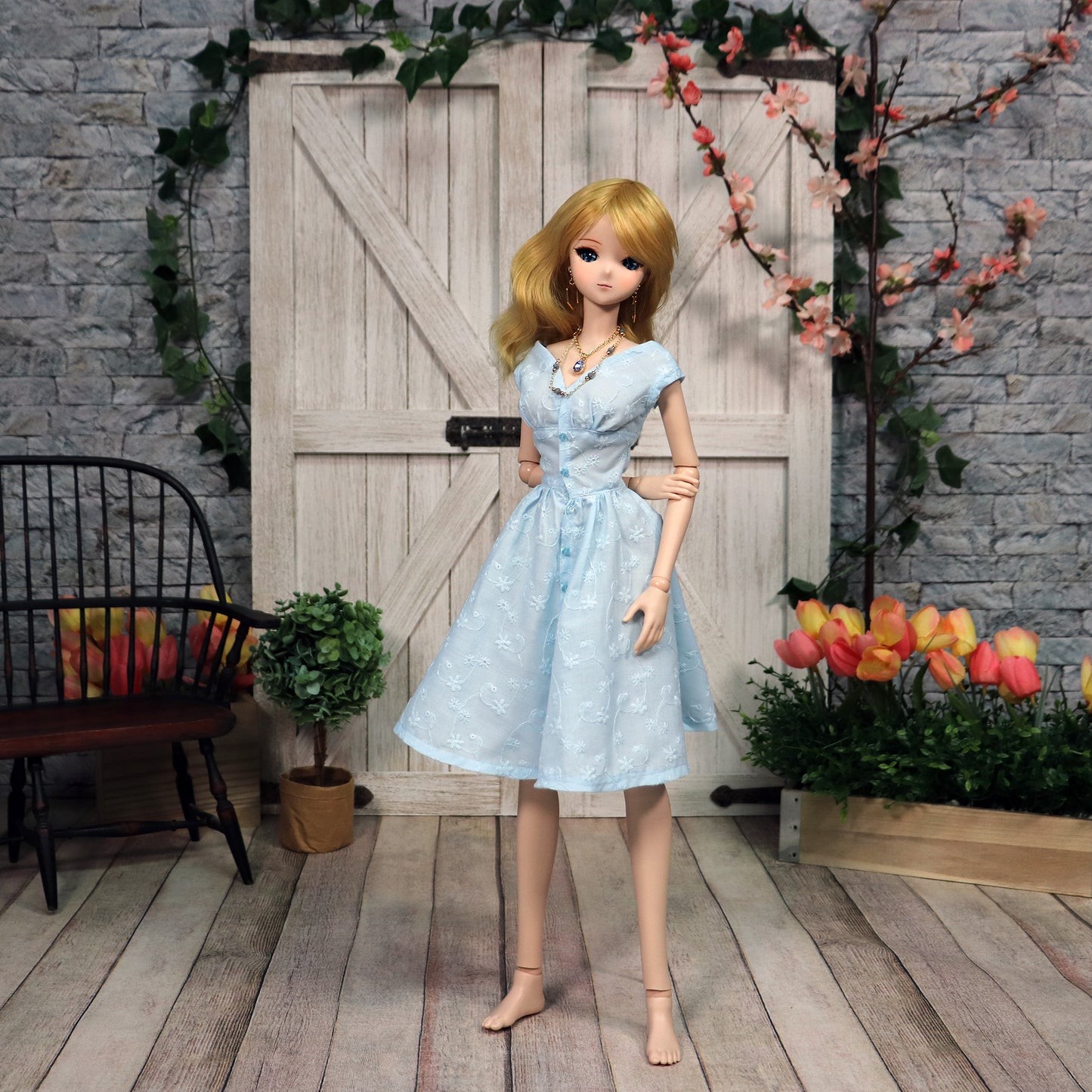 Corset Waist Sundress for Smart Doll Classic - Digital Sewing Pattern