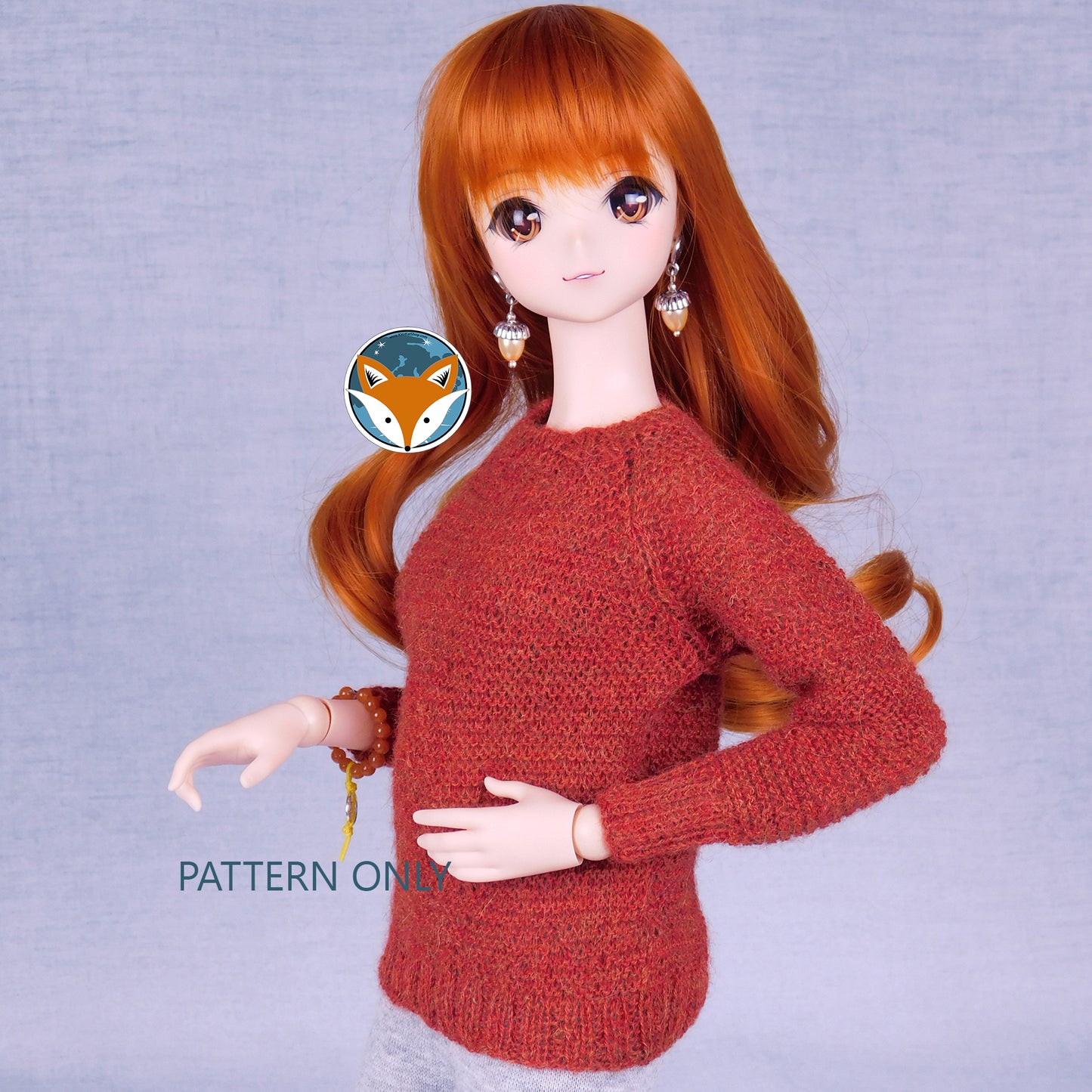 Garter Stitch Pullover Unisex - Smart Doll Classic, Smart Doll Slim or Macho Male - Digital Knitting Pattern