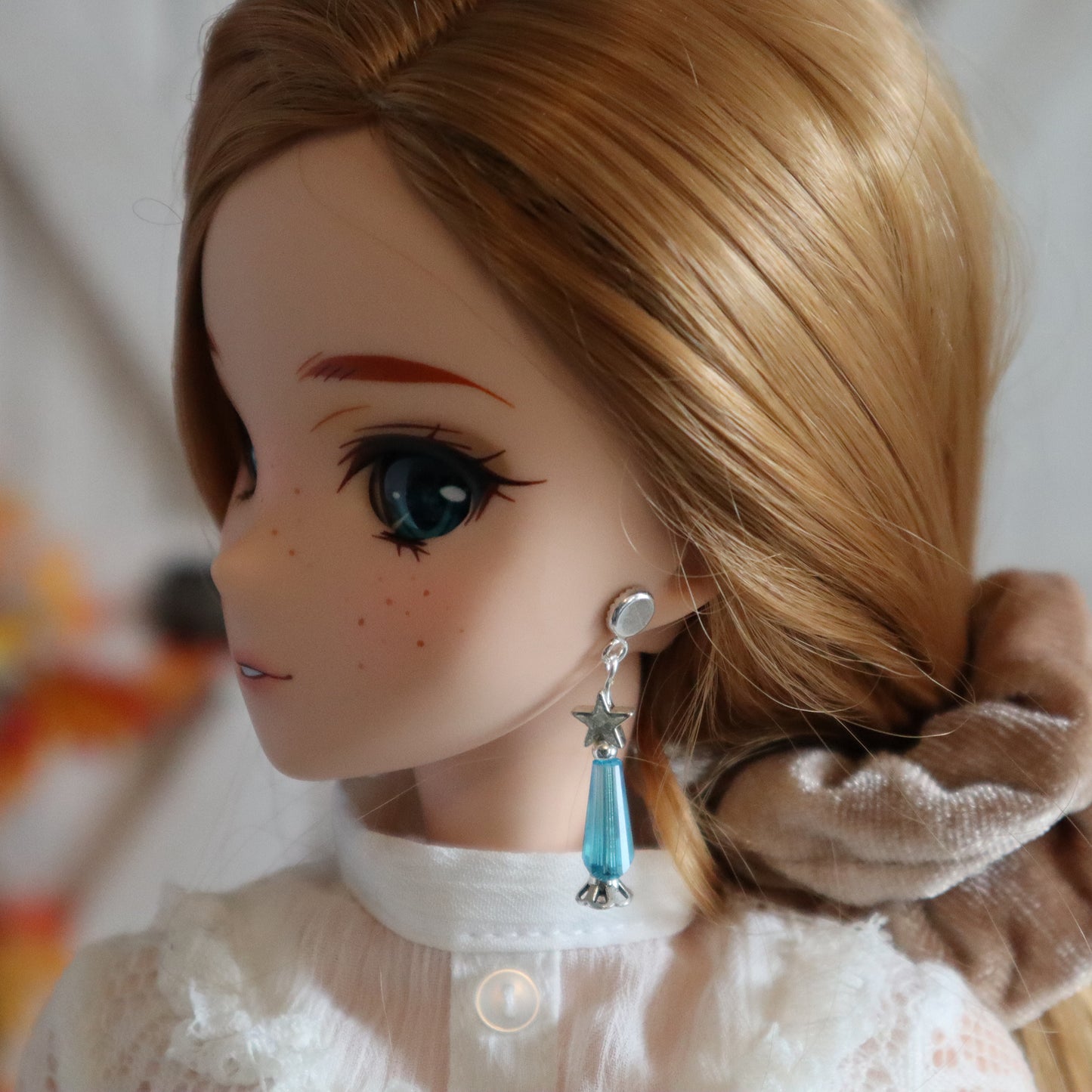 Holiday Trees (3 Color Choices) No-Hole Earrings for BJD