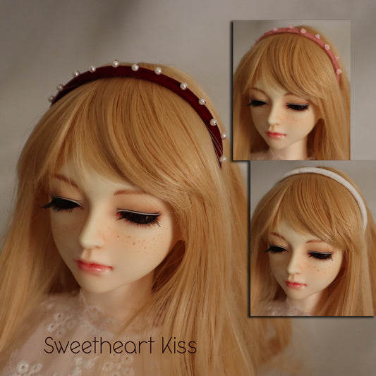 Velvet Headband Sets - metal headbands for 7-8 inch doll head - 2 styles