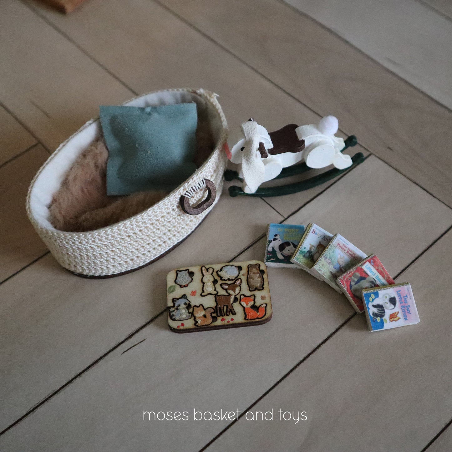 1:12 Woodland Themed Nursery Diorama with Furniture & Accessories