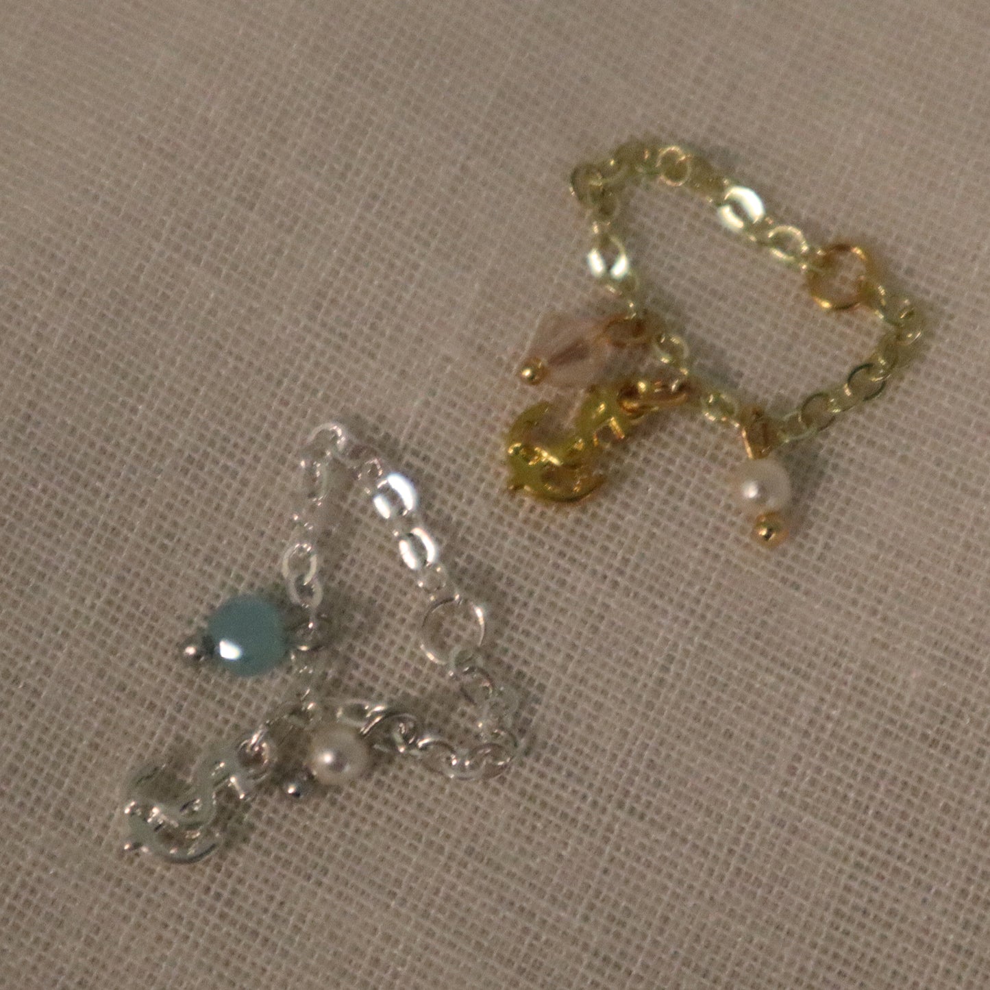 Tiny Anchor Charm Bracelet - slip on for Smartdoll - Silver or Gold