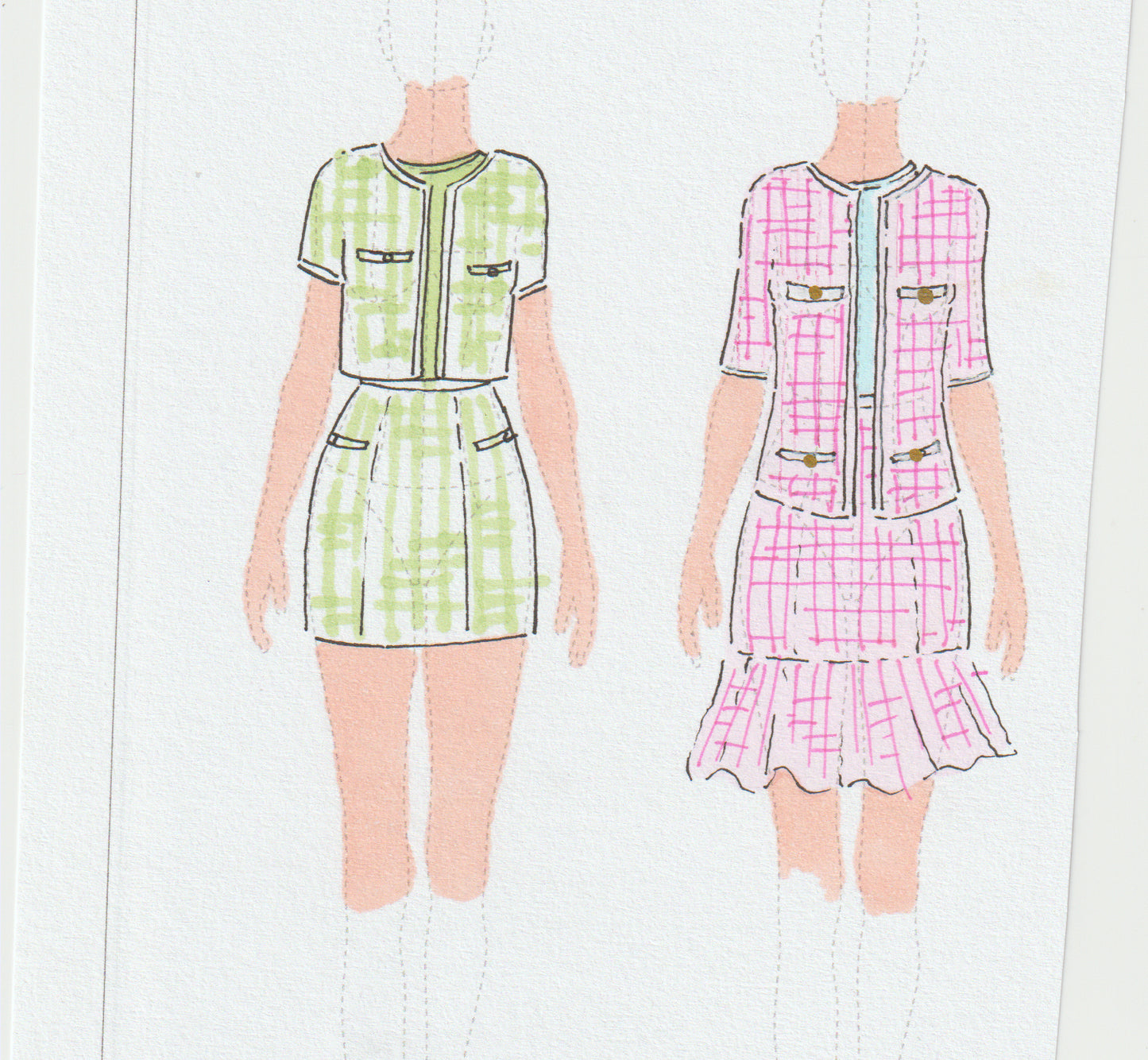 Digital Pattern for Classic Luncheon Suit for 11.5-12 inch Fashion Dolls