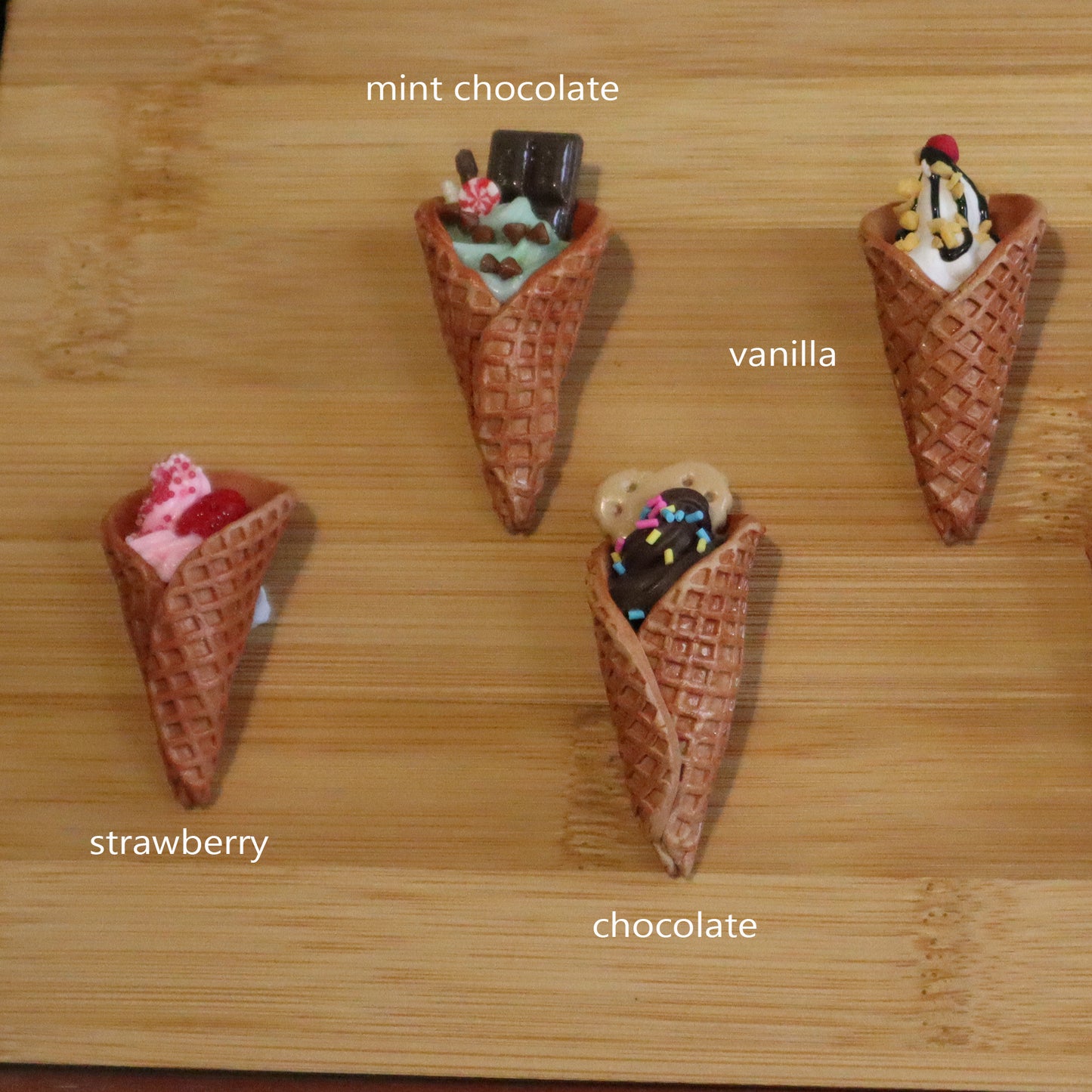 Waffle Cones & Bowls - 1/3 scale prop for BJD - 8 types