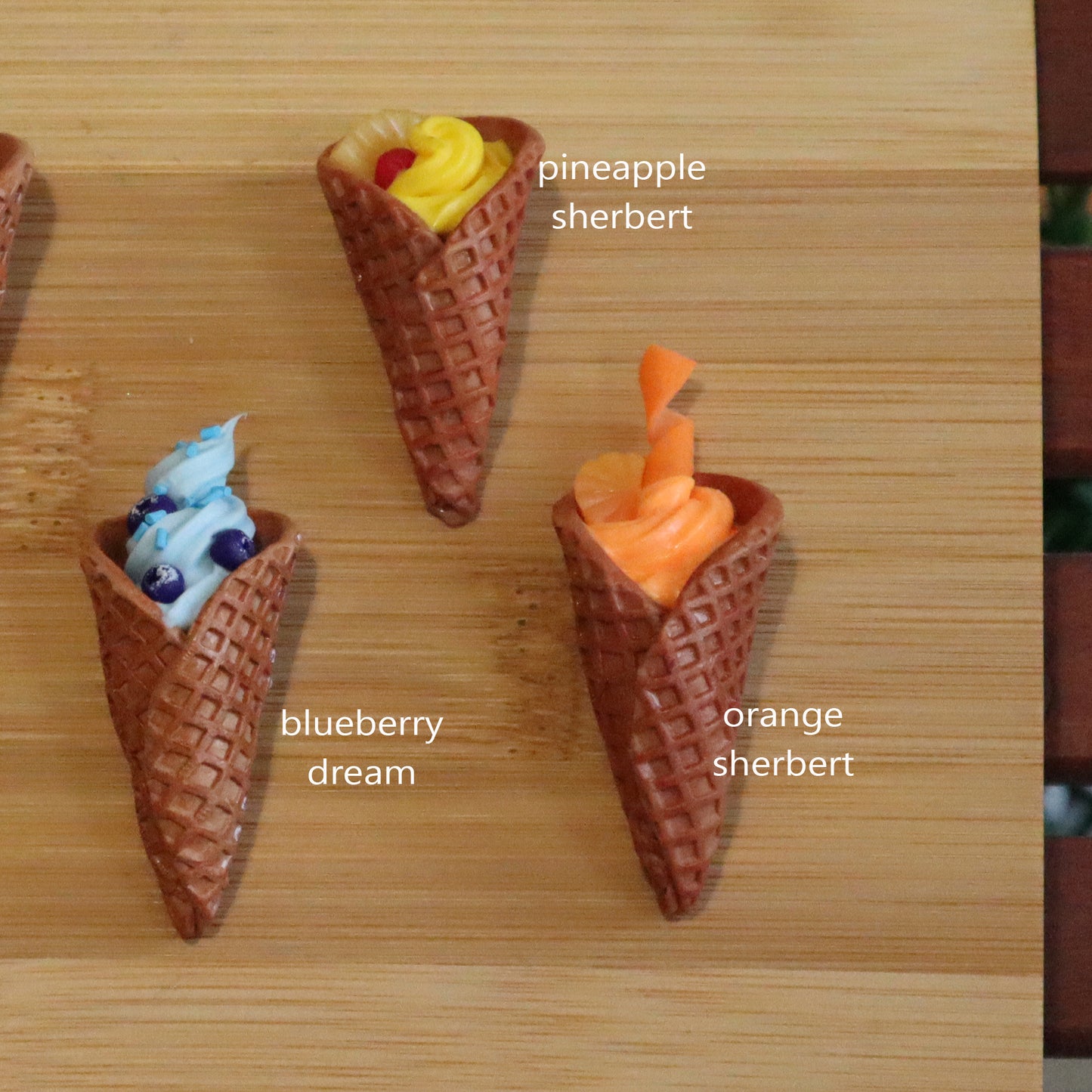 Waffle Cones & Bowls - 1/3 scale prop for BJD - 8 types