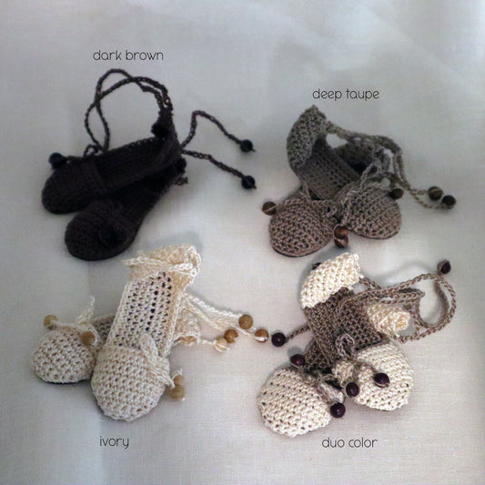 Crochet Sandals for Smartdoll - 4 items, sole pack