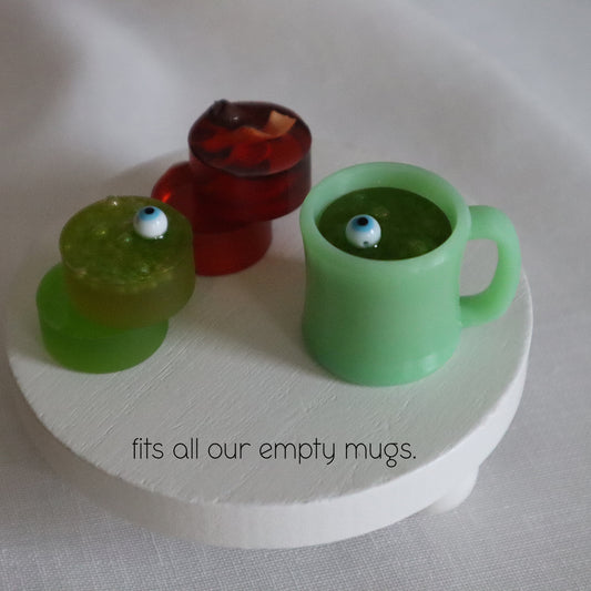 Fall and Halloween Mug Inserts for 1/3 scale empty mugs