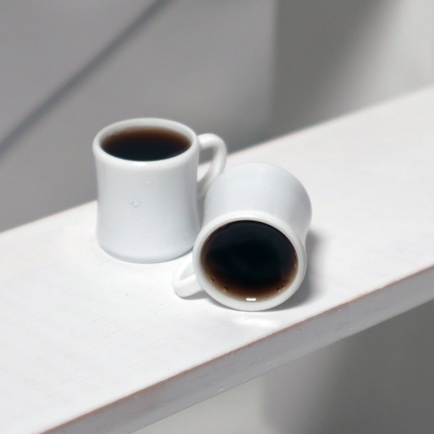 1/4 scale props for BJDs - Retro Diner Mug w/ Black Coffee