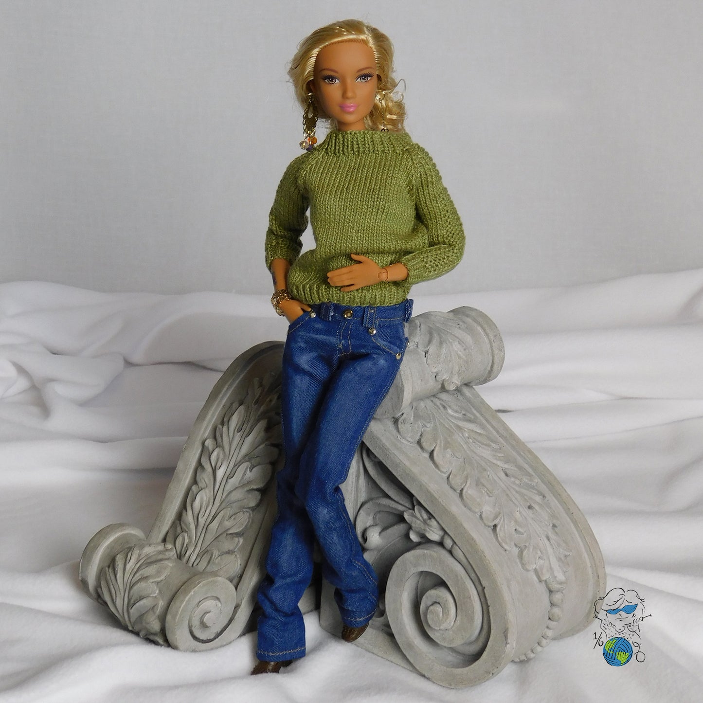 Digital Pattern for Basic Jeans Bottoms for 11.5-12 inch Fashion Dolls