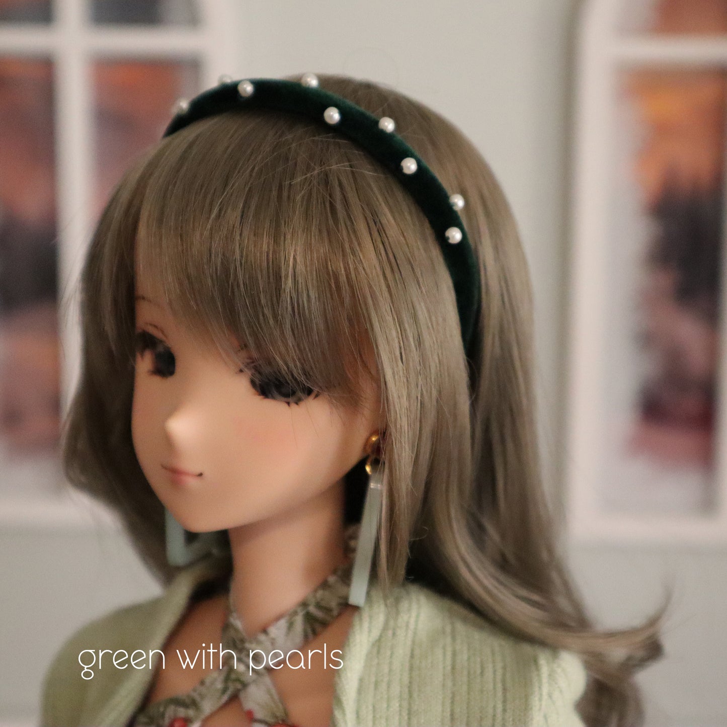 Holiday Velvet Headband Set - metal headbands for 7-8 inch doll head