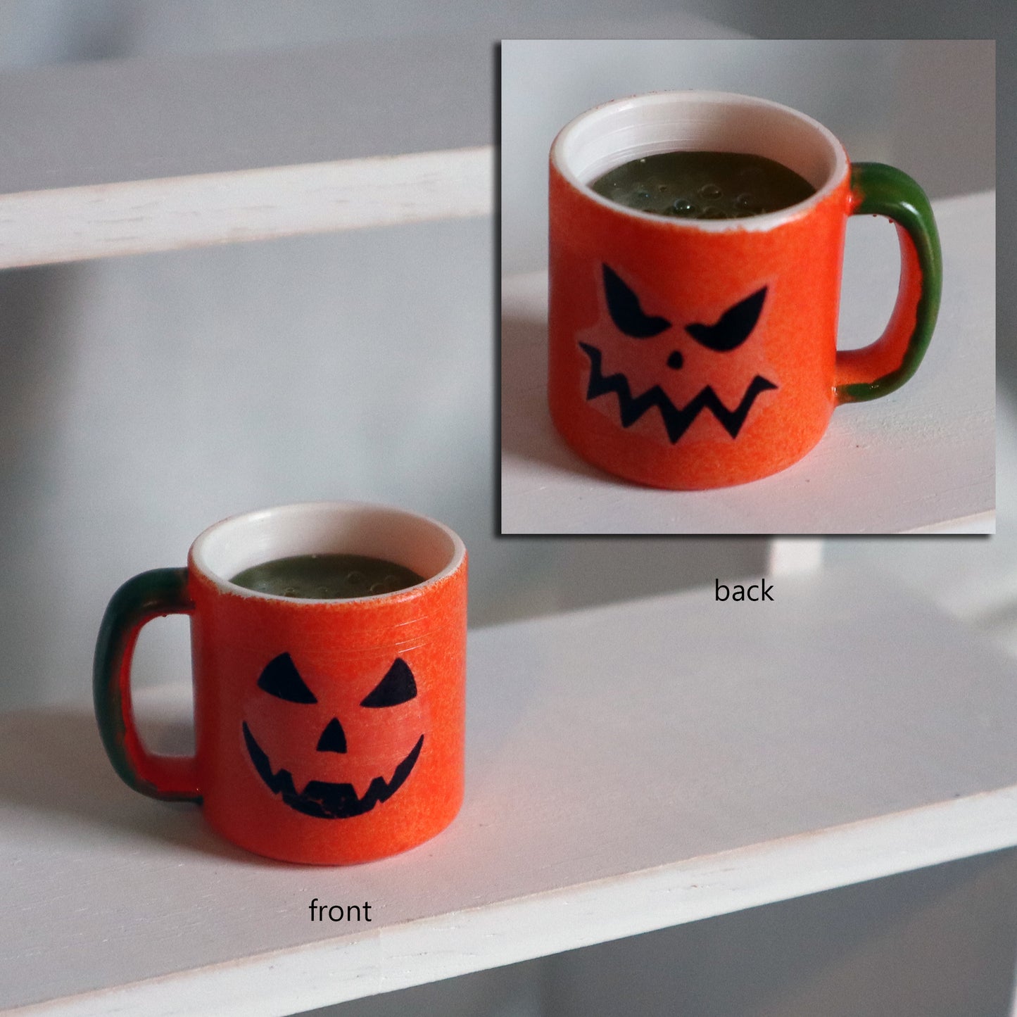 1/3 Scale Prop Set for BJD - Novelty Mug w/ Inserts - Halloween