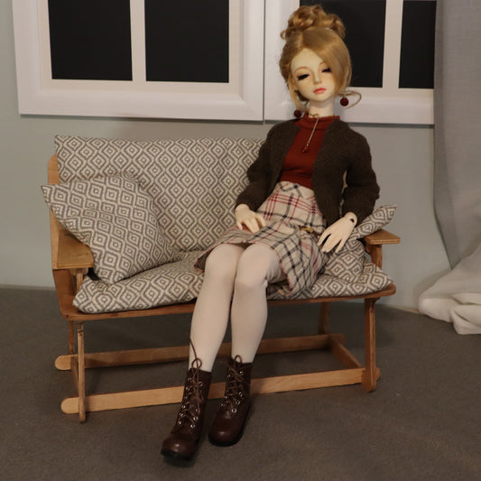 Loveseat or Settee Kit - 1/3 scale Slot Furniture Collection for BJDs