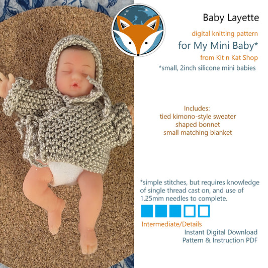My Mini Baby Digital Pattern - Knitted Layette Set