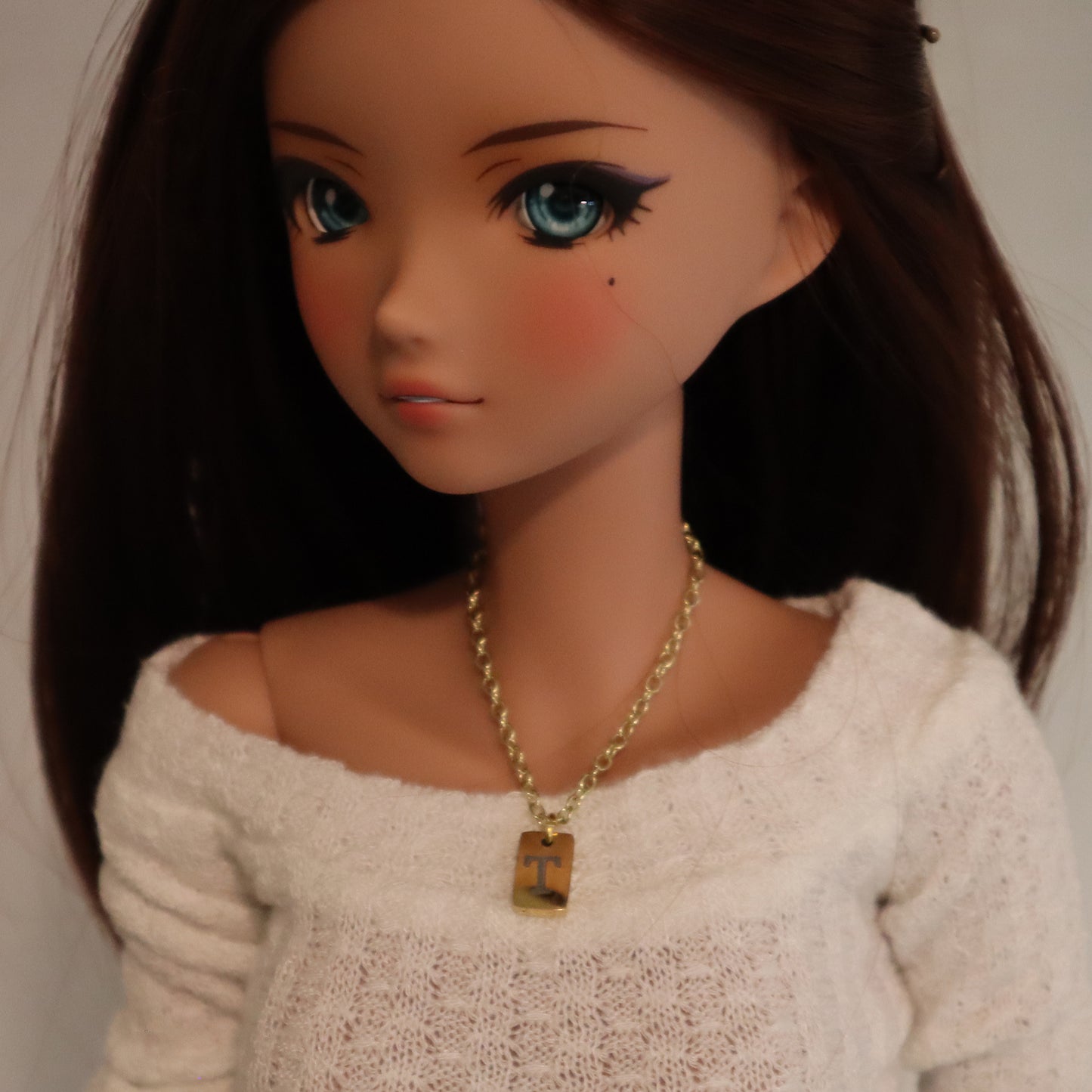 Medium Tablet Charm Magnetic Clasp Necklace for BJDs - PERSONALIZED