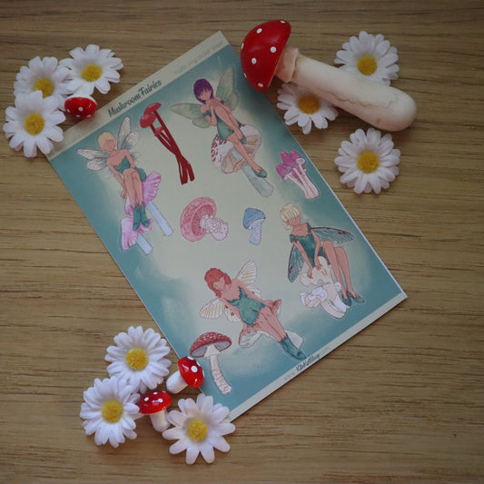 Mushroom Fairies Sticker Sheet