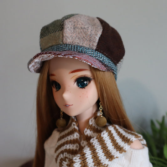 English Wool Cap for 8-9 inch doll heads