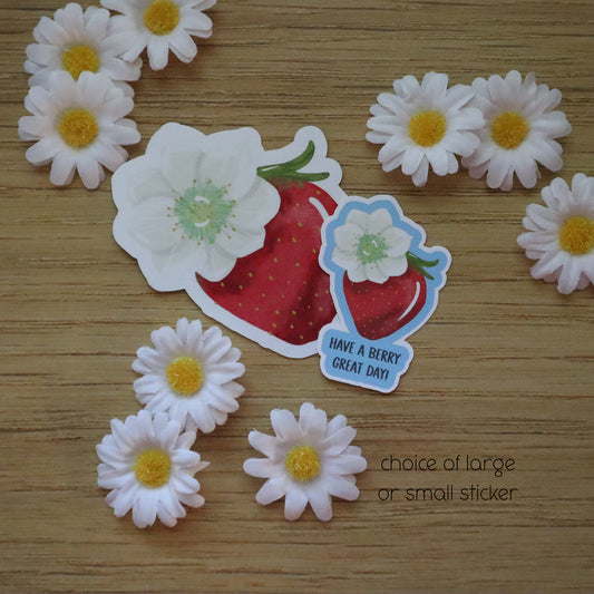 Strawberry Individual Diecut Stickers